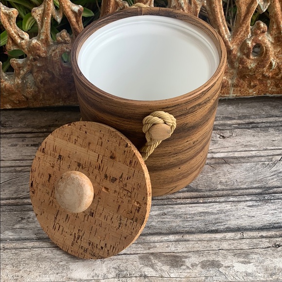 Rustic Ice Bucket with Rope Handle - Picture 8 of 9